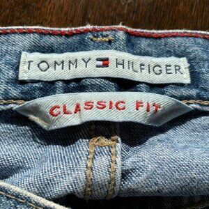 Tommy Hilfiger Womens Jeans Classic Fit Blue Denim Zipper Straight Leg